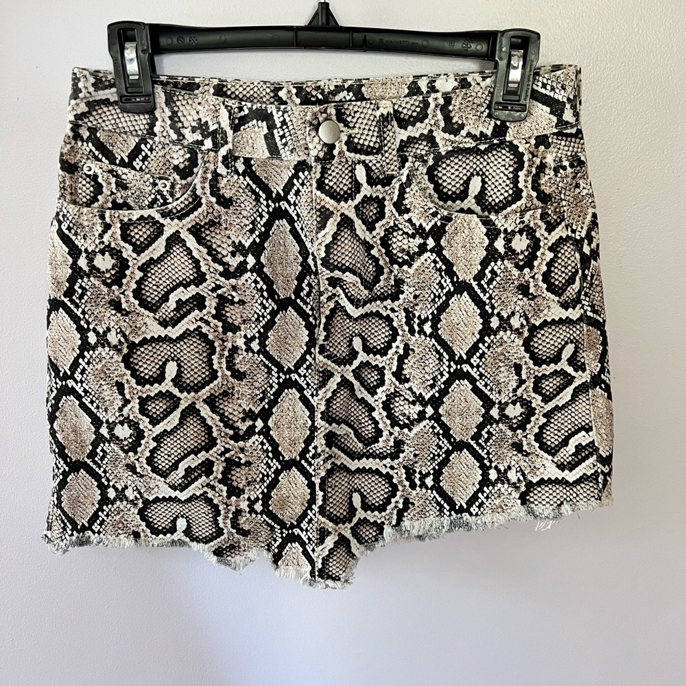 Snake Jean skirt